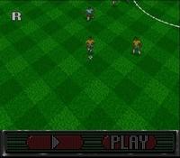 une photo d'Ã©cran de World Cup Striker sur Nintendo Super Nes